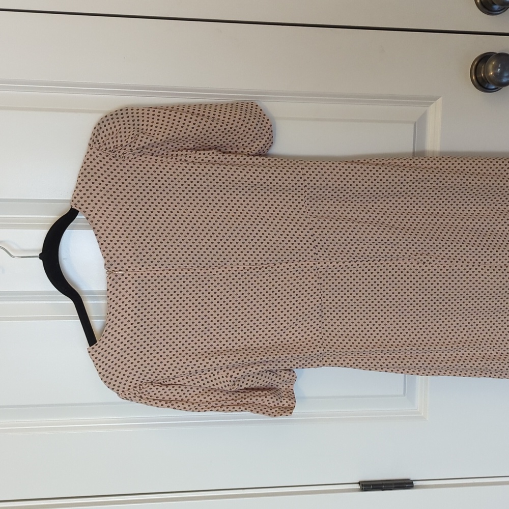 H&M Blush Leaf Pattern Midi Dress - Picture 6 of 7